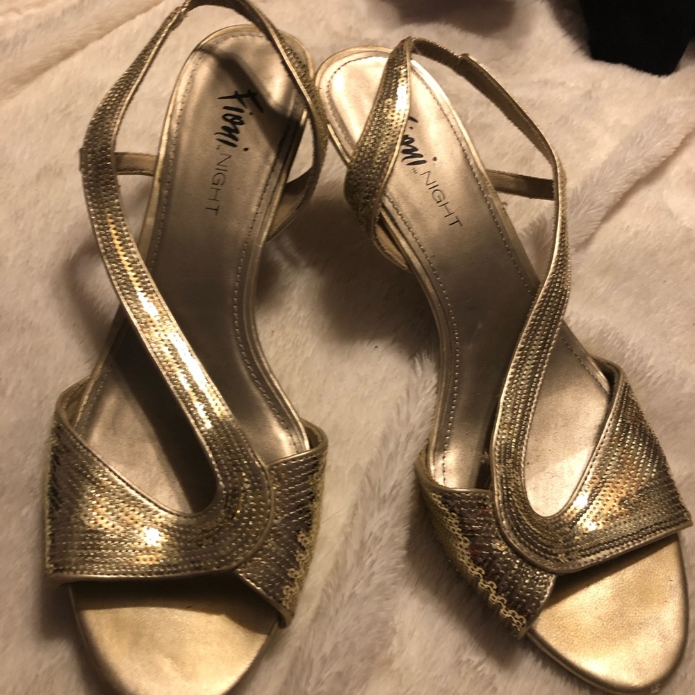 2” gold heels